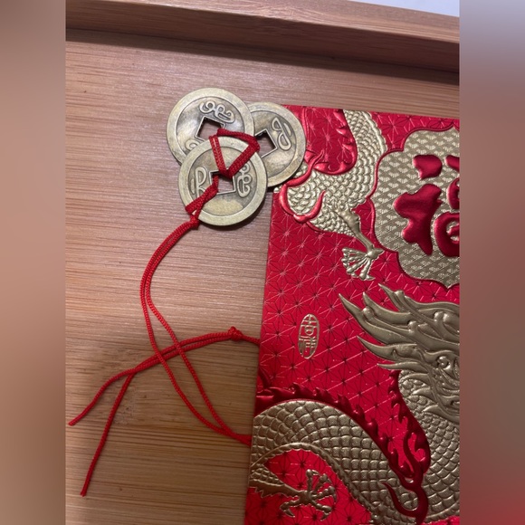 Red Lucky Money Envelope 3 Feng Shui Coin Set - Picture 10 of 13